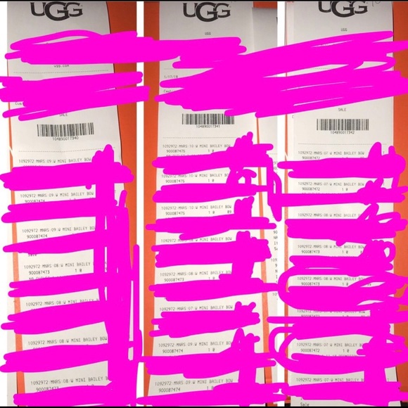 UGG water resistant Bailey bow II ribbon 7,8,9,10 - Picture 7 of 7